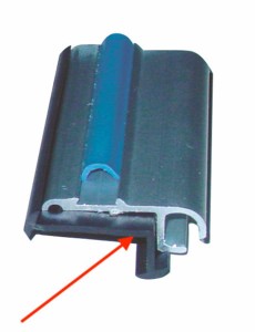 Uszczelka gumowa narożna 27x11mm