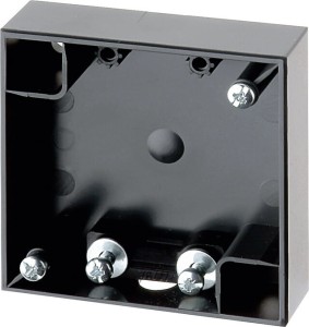 Puszka gniazda Berker pojedyncza natynkowa- czarny połysk