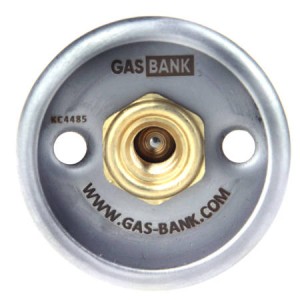 Adaper do napełniania butli gazowej DISH-DIN  z zaworem zwrotnym