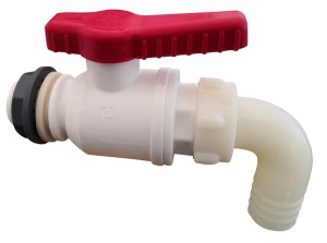 Zawór kulowy plastikowy 1"