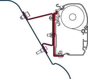 Adapter do markizy Fiamma F45S Sprinter H3 Westfalia - VW Crafter H3