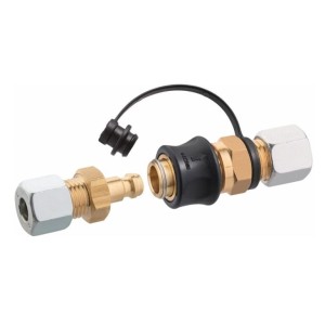 Szybkozłącze typu SKU żeńska STN na rurkę 8mm 2x RVS