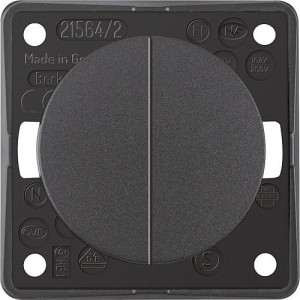 WŁĄCZNIK PODWÓJNY, KOLOR: ANTRACYT