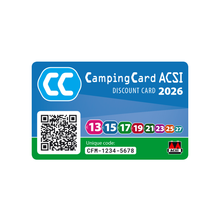 Grafika karty CampingCard ACSI — oficjalny materiał ACSI.